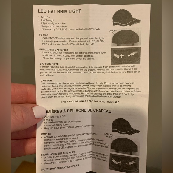 LED Hat Brim Light, NIB - Picture 9 of 11
